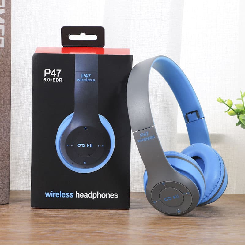 Fone P47 Headphone Sem Fio Estéreo Redução de Ruídos Bluetooth 5.0 Universal