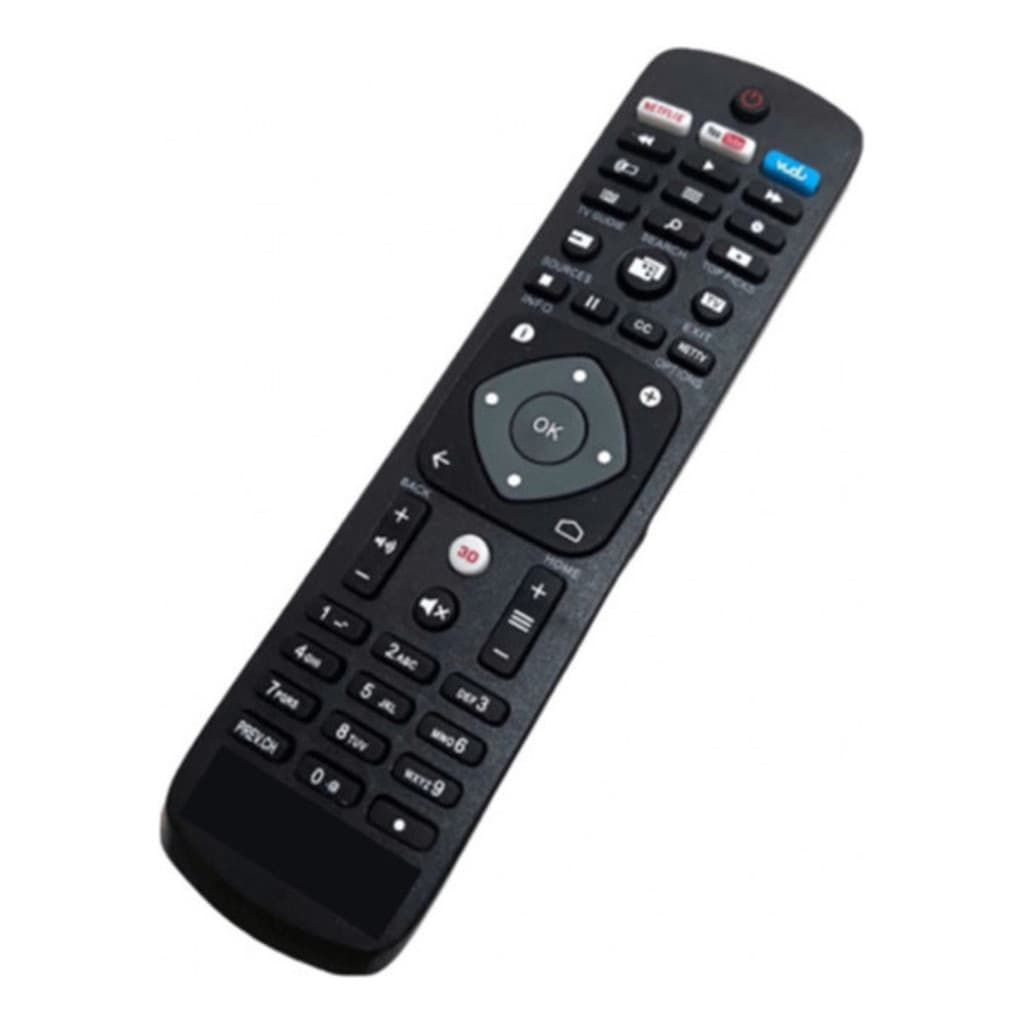 Controle Remoto Compatível Tv Philips Smart 4k 39pfg4109/78 Teclas Atalho