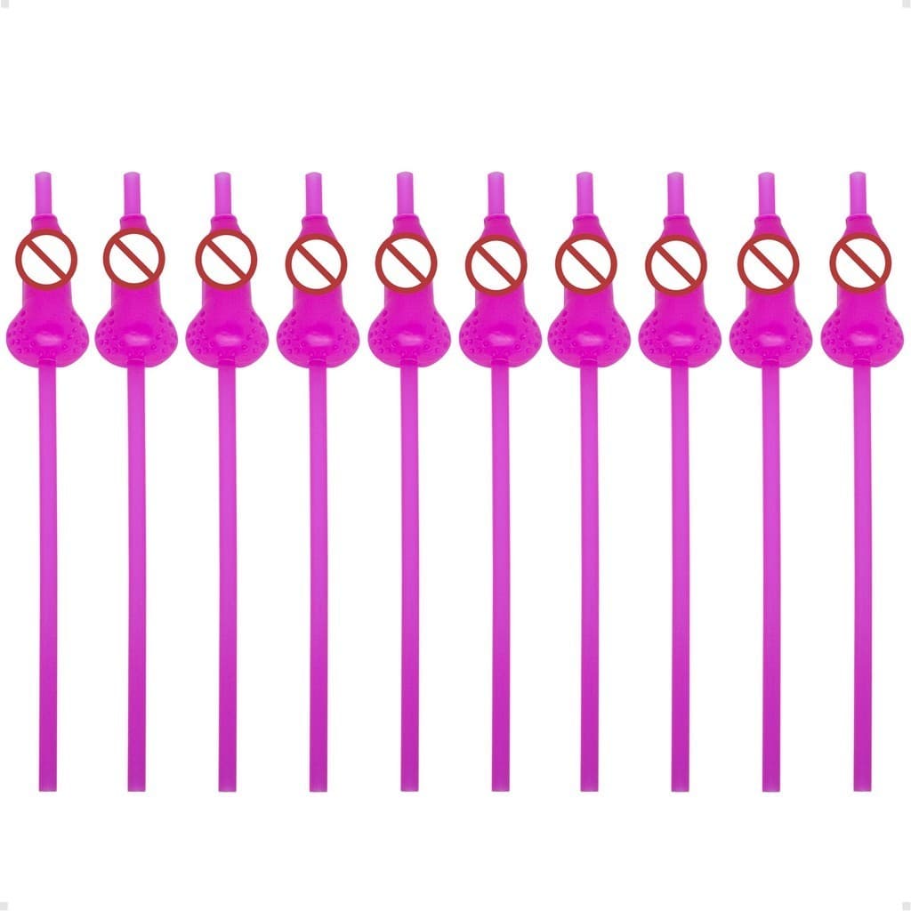 Kit Despedida de Solteira Canudos Rosa Pink 40 Unidades