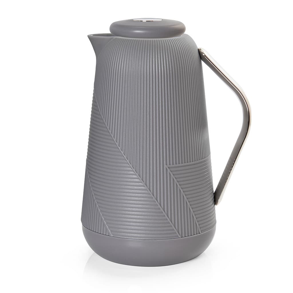 Garrafa Térmica 1 Litro Bari Cinza Para Chá Café Termopro