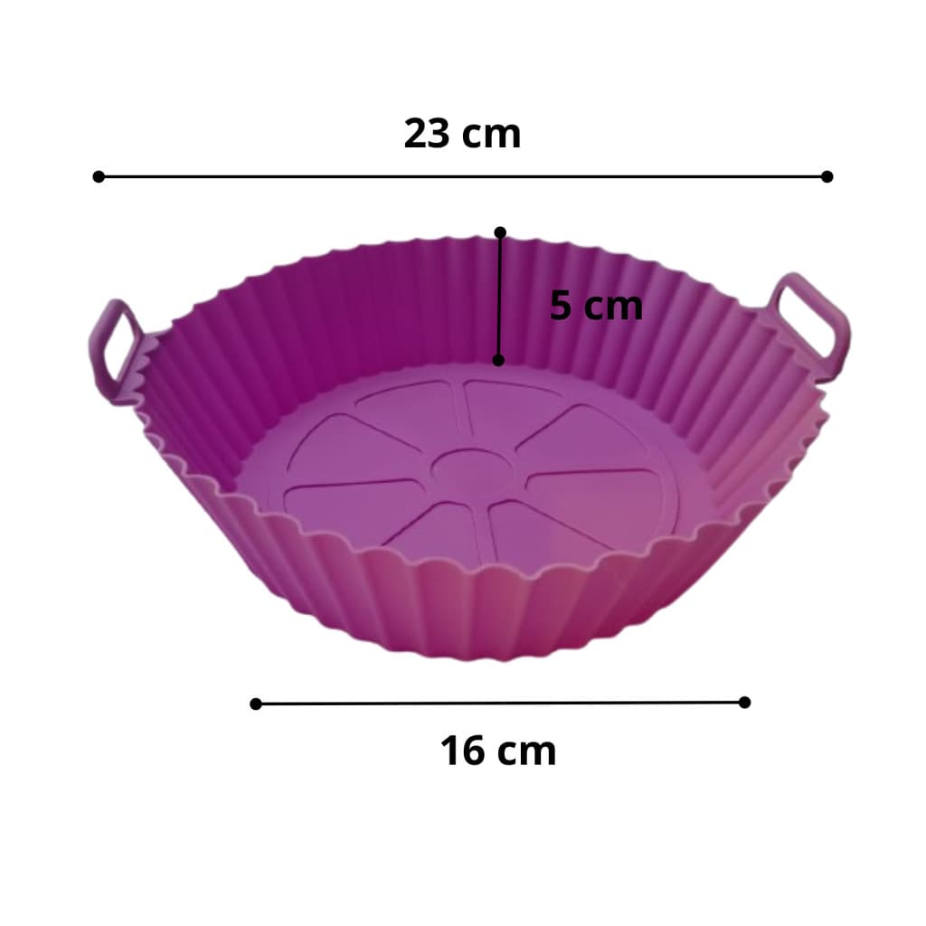 Forro Silicone Reutilizável para Air Fryer Fácil de Limpar