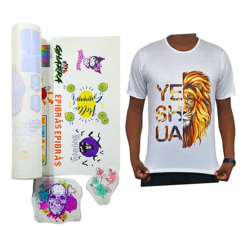 1 Metro Impressão Dtf Textil Personalizado Branco Ou Colorido  Metro Envio Imediato