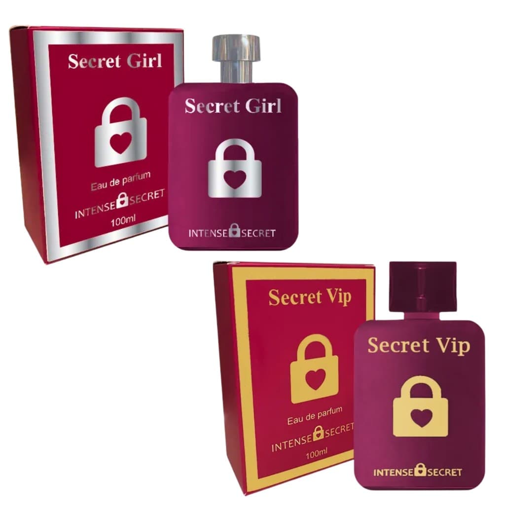 Kit Eau de Parfum Secret Vip + Secret Girl 100ml - Intense Secret
