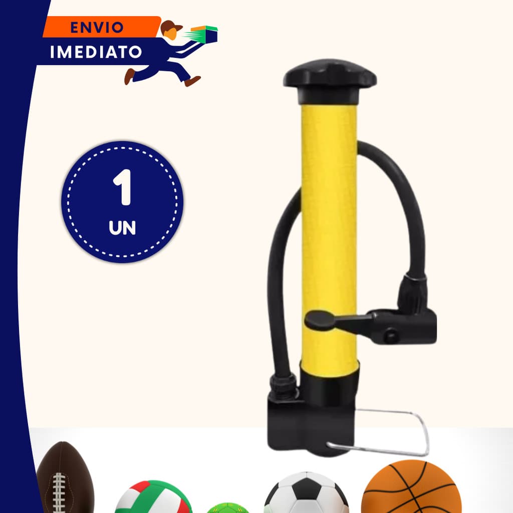 OFERTA 01 UN Bomba Mini Bomba de Ar Vertical Manual Portátil Bicicleta Bola Boia Moto Piscina