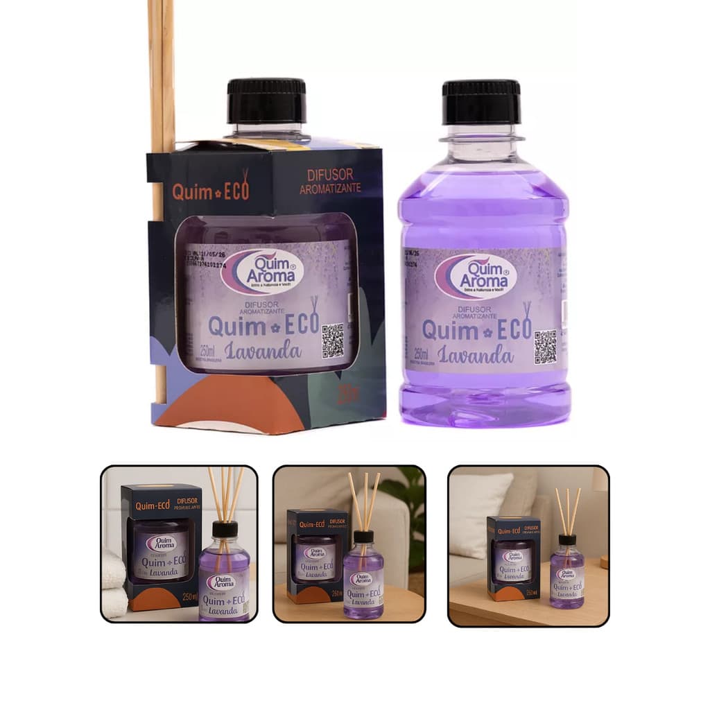 Difusor Aromatizador Ambientes Lavanda 250ml