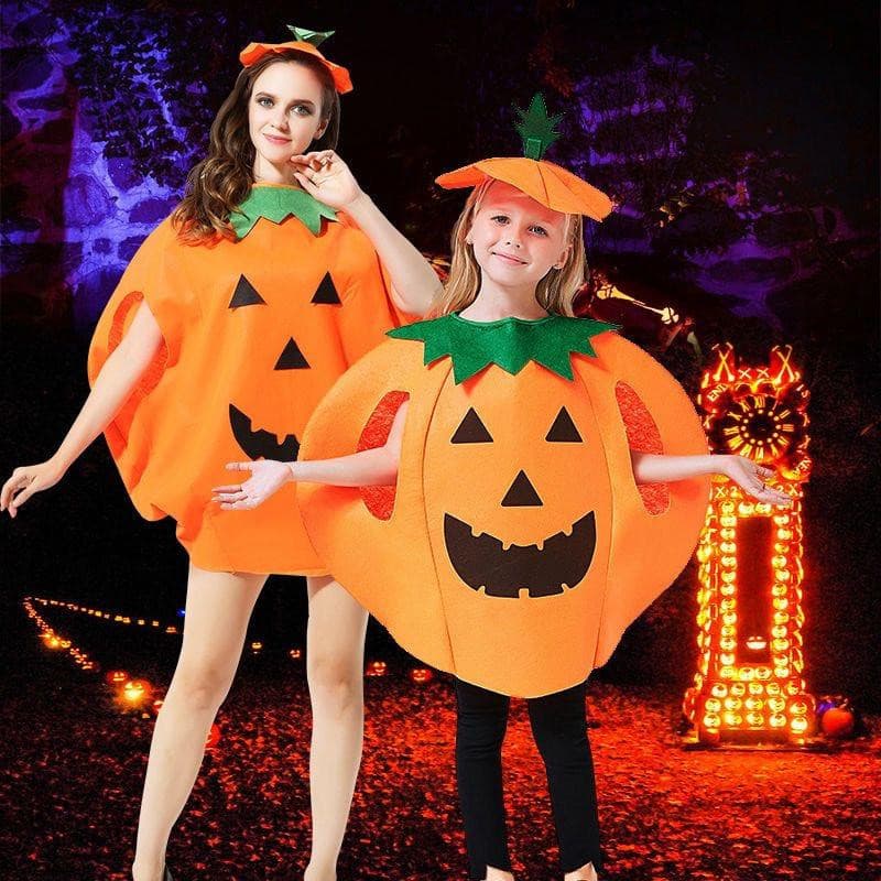 FANTASIA DE ABOBORA ADULTO E INFANTIL COM CHAPÉU Hallowen,Festas, Cosplay