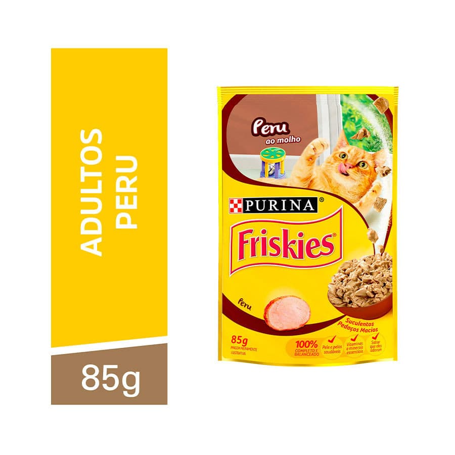 Ração Úmida Friskies Sachê Peru - 85g