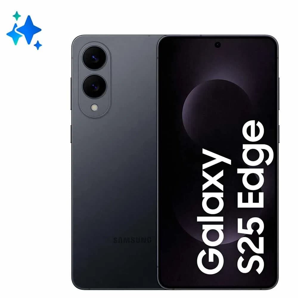 Smartphone Samsung Galaxy S25 Edge 512GB 5G - Titânio Jetblack, Galaxy AI, Câmera Dupla 200MP, RAM 12GB, Tela 6.7"