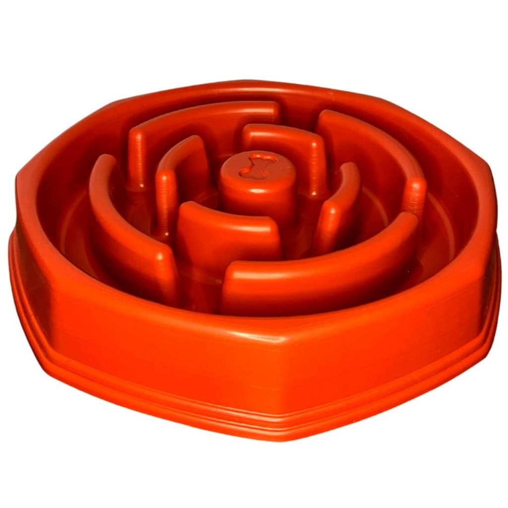 Comedouro Lento Labirinto Cães Anti Stress Gula Engasgo Vômito Ansiedade Comer Devagar Grande 27cm