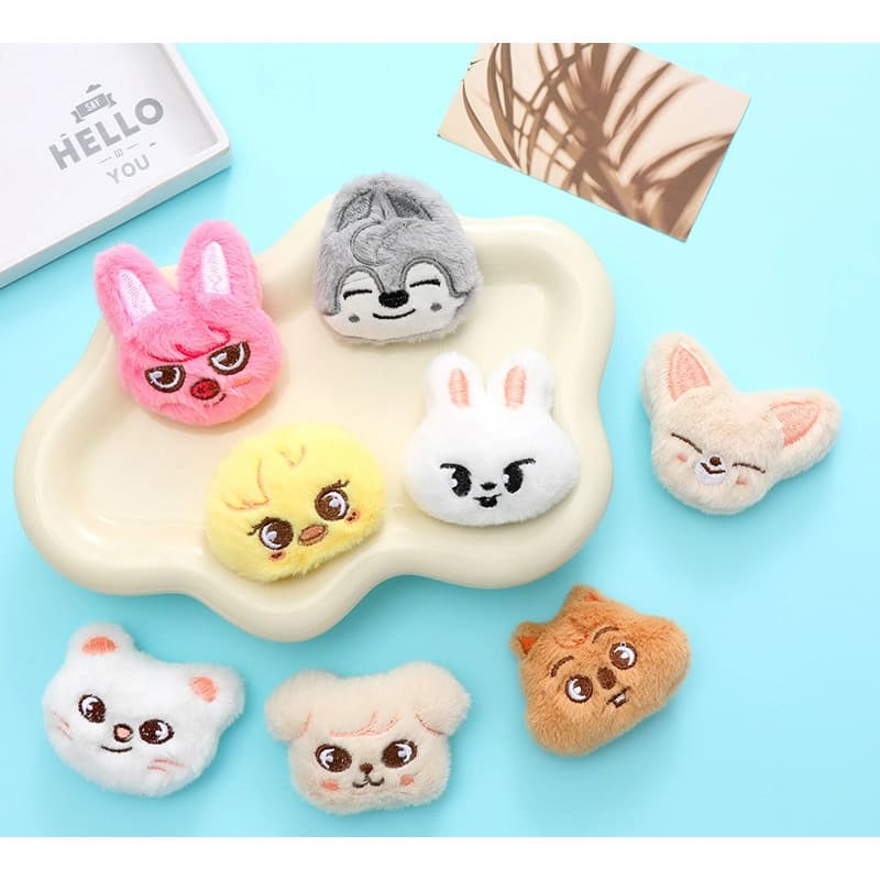 Kpop Idol Stray Kids Acessório De Broche De Brinquedo De Pelúcia Fofo