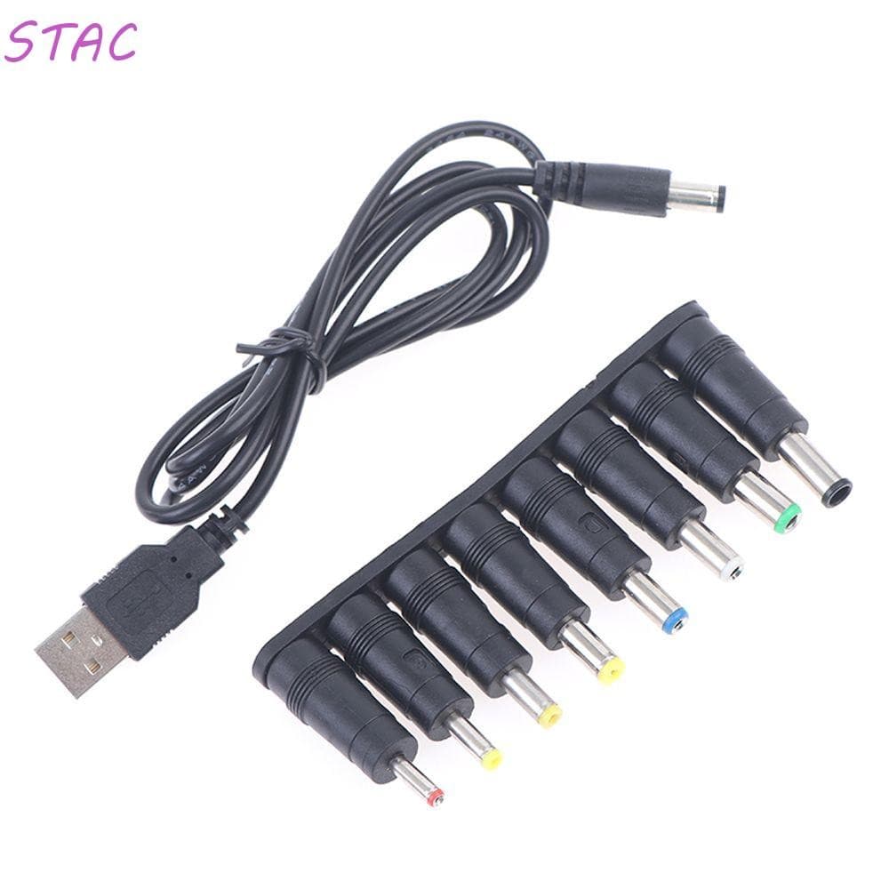Adaptador De Fonte De Alimentação STAC DC Cabo De Carregamento Universal 8 Macho 8 Em 1 5.5 * 2.1 Mm Conector