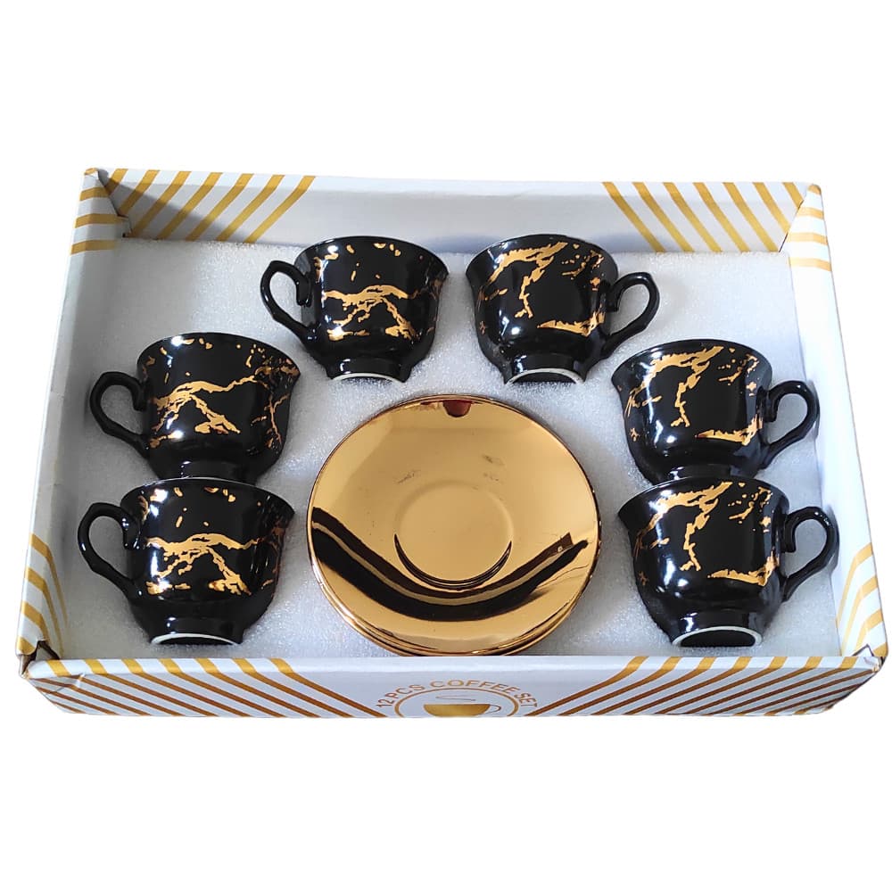 Conjunto de Xícaras de Cafézinho Premium (12 peças - 80ml cada)