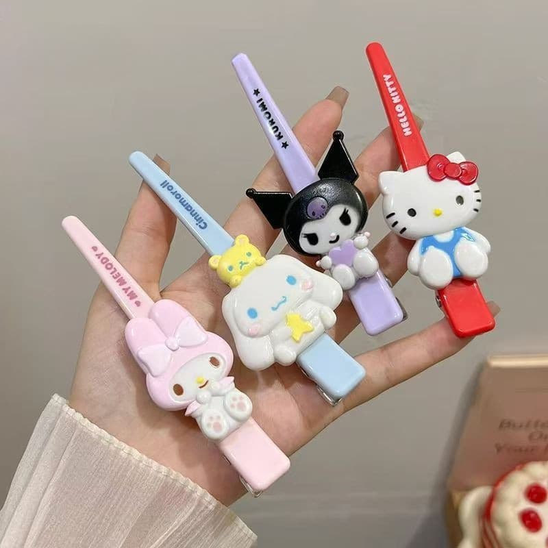 Sanrio Hello Kitty Grampos De Cabelo Estilo Doce Grampo Moda Menina Acessório Melhor Amigo Presente