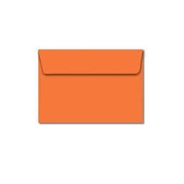 50X Envelopes Coloridos Laranja 75x115mm