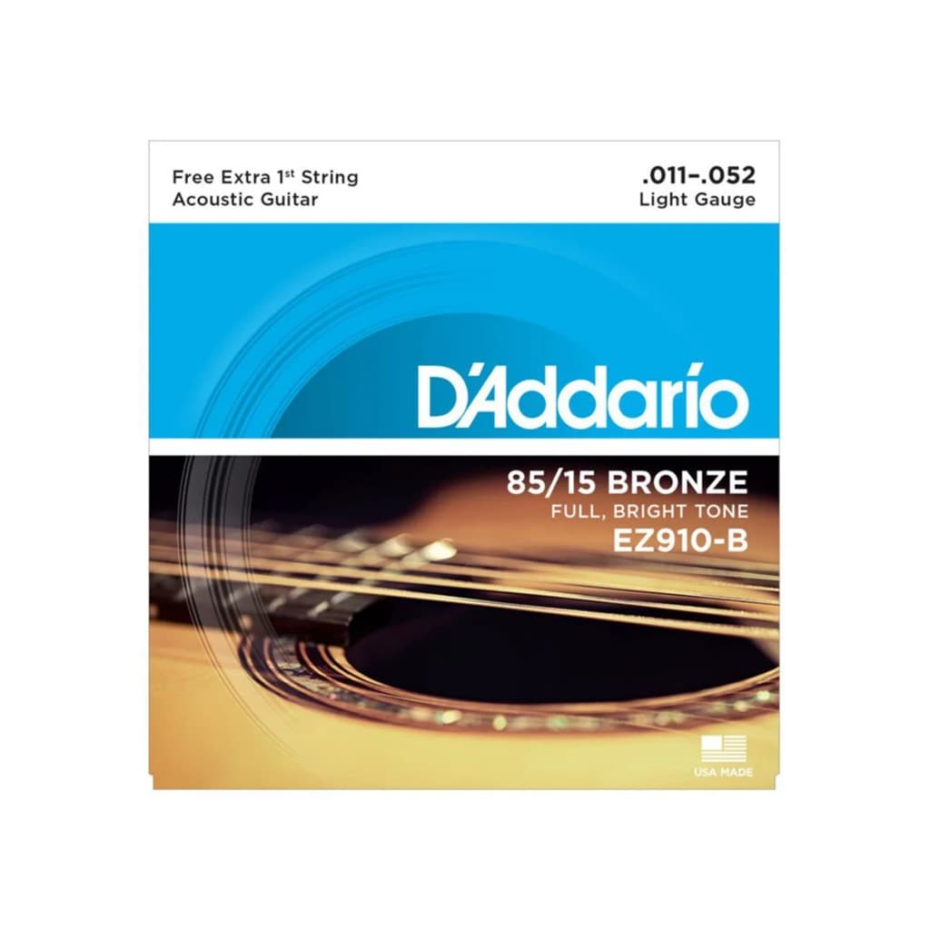 ENCORDOAMENTO D´ADDARIO VIOLÃO AÇO 011 EZ910-B+PL011