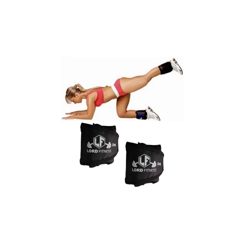 Par Caneleira Tornozeleira Anilha Perna Musculação Peso 2kg - LORD FITNESS / MOB +