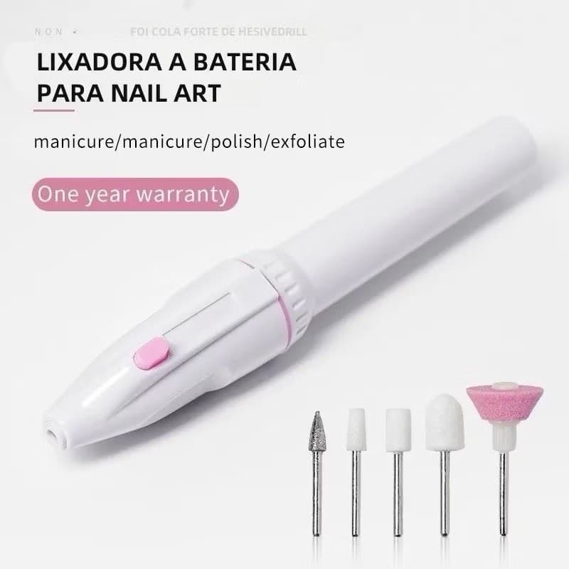 Removedor De Cutículas E Lixa Eletrônica Portátil Lixadeira Unha Elétrica Profissional-Radimi