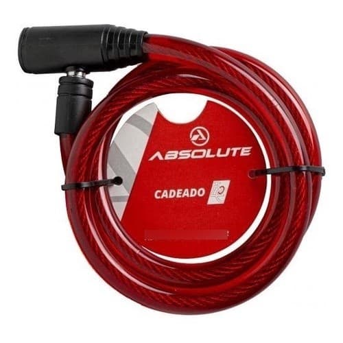 Cadeado Bike Moto Estepe Absolute 1,0mx6mm  - Com Chave