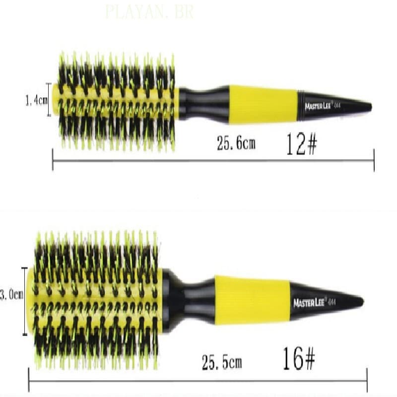 Conjunto De Escova De Cabelo Profissional De 2 Peças Com Cerdas De Javali E Nylon Para Cabeleireiro XMVA