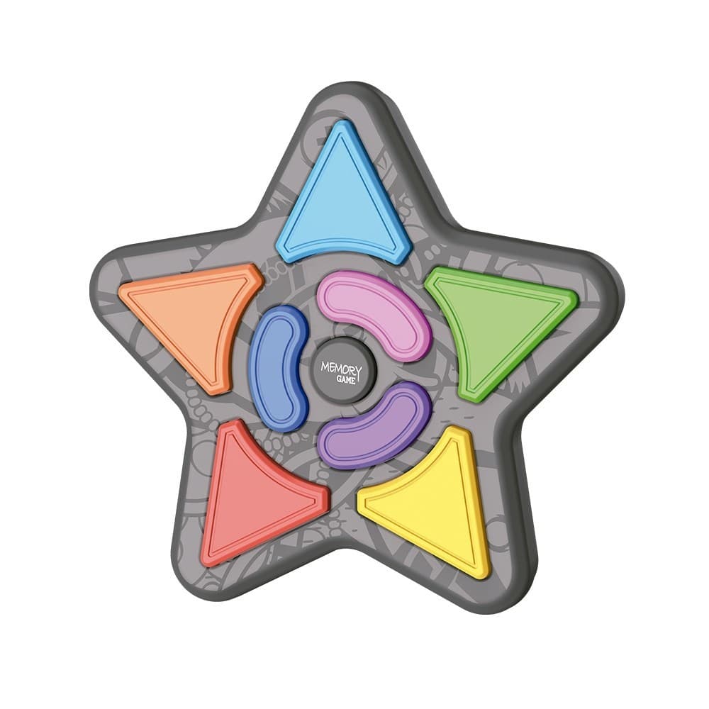 Jogo da Memoria Genius Estrela 4 em 1 Com Luz e Som DM Toys