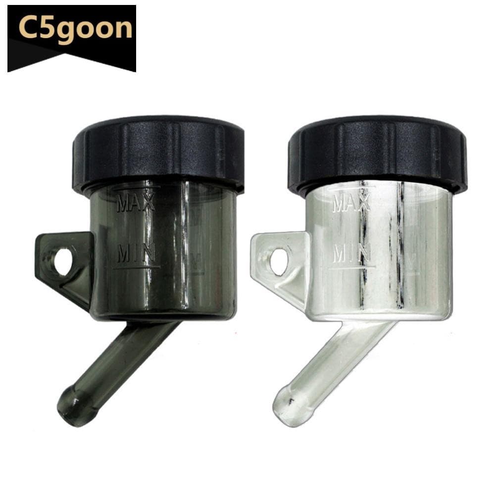 C5GOON Transparente Motocicleta Reservatório De Fluido Freio Dianteiro Push Up Tanque Embreagem Copo Óleo Split Pote Bom