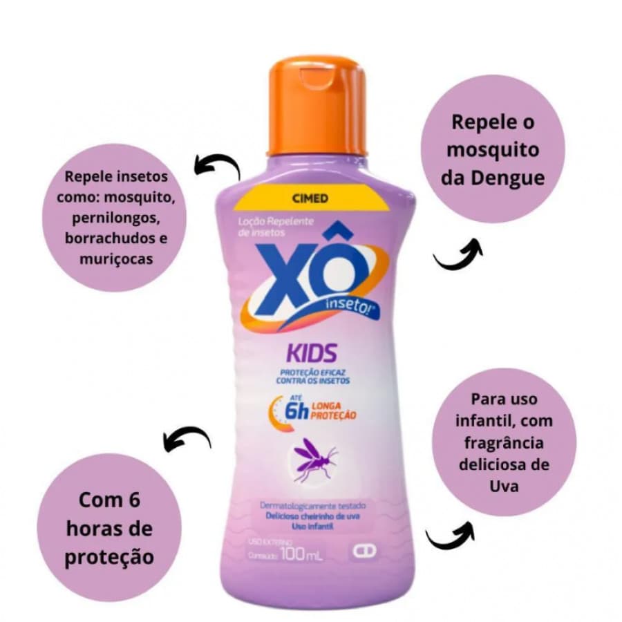 XO INSETO KIDS LOCAO 100ML CIMED