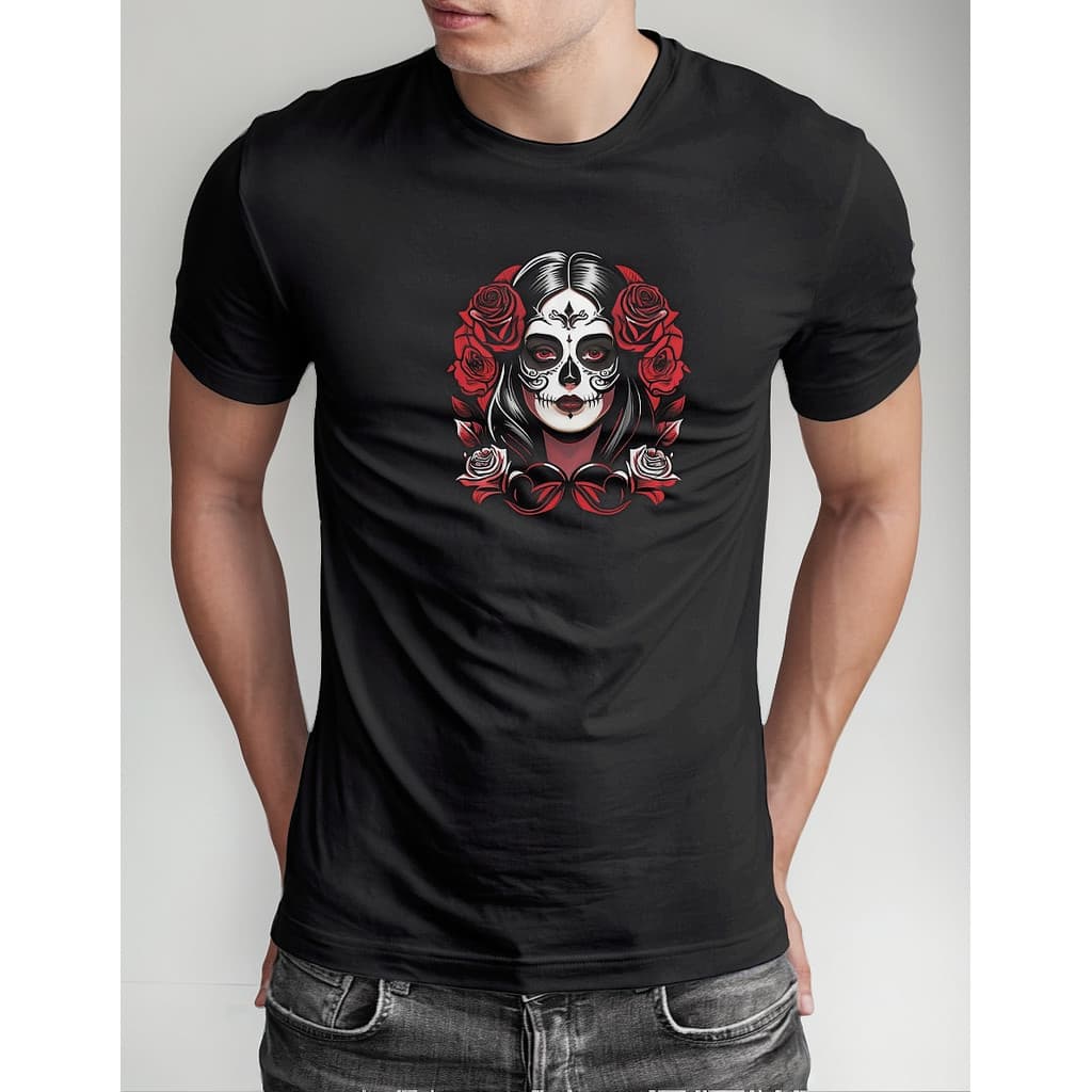 Camiseta Catrina Mexicana Chicano Lowrider Street Cholo Top