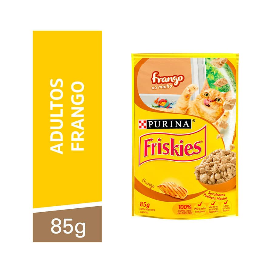 Ração Úmida Friskies Sachê Frango - 85g