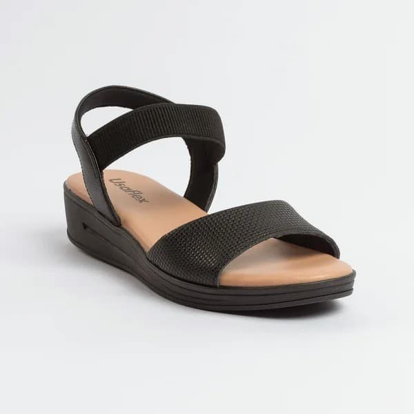 Sandália Plataforma Preto Usaflex Mm0701002