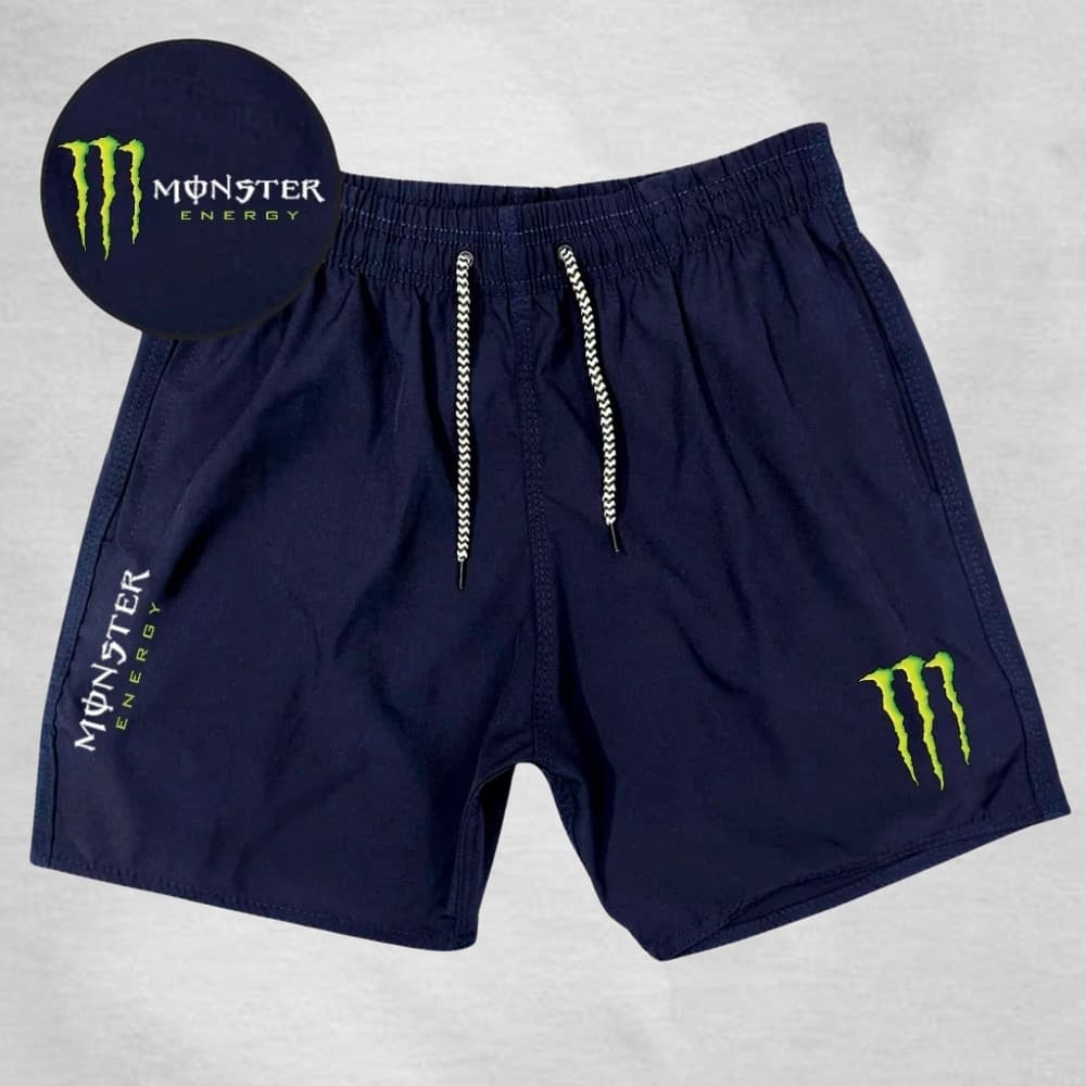 Bermuda Masculino Elastano Modelo Academia - Mo_nster 02 - Esportivo Ideal para lazer corridas e esportes Promoção