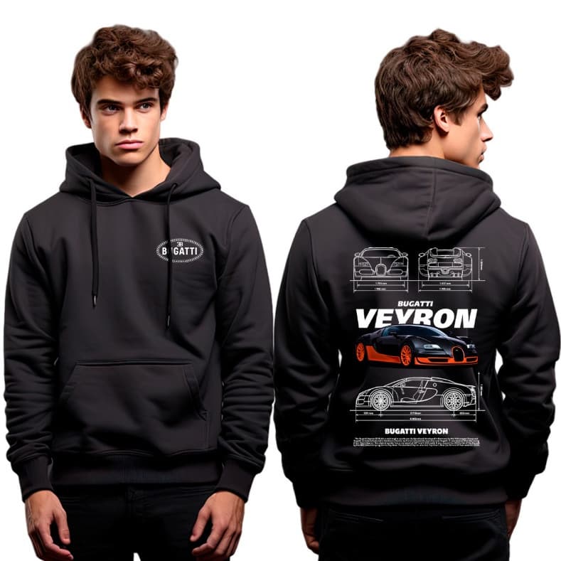 Moletom Canguru Bugatti Veyron Algodão Envio Rapido Lançamento Unisex