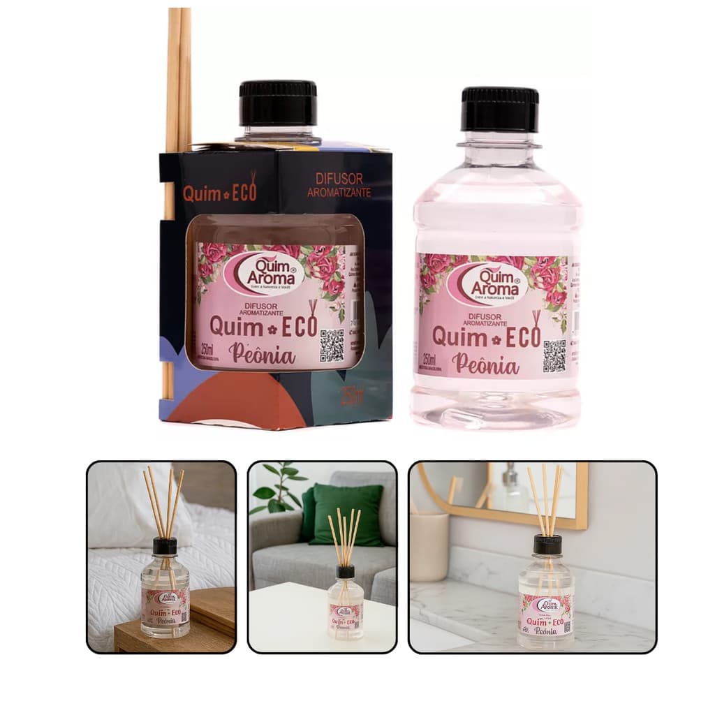 Difusor Aromatizador Ambientes Peônia 250ml