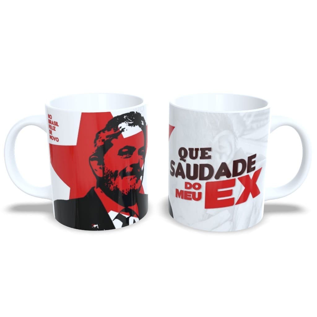 Caneca Personalizada Meme Lula Saudade do Meu Ex