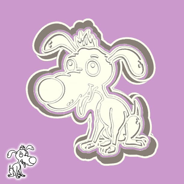 CORTADORES DE BISCOITO RUGRATS – SPIFFY (CACHORRO) (ESTILO 1)