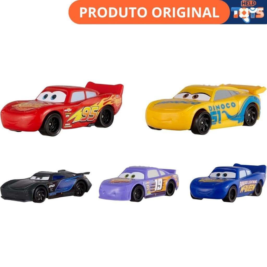 Carrinho Miniatura Disney Cars Sortido Mattel Brinquedo Colecionável