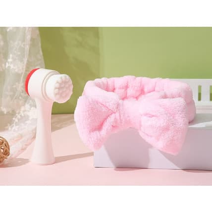 KIT ESCOVA FACIAL + FAIXA PARA MAQUIAGEM