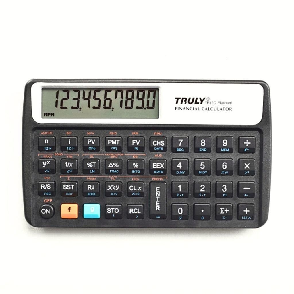 Calculadora Financeira Tr12c Truly Platinum Rpn Alg 120 Funções - Similar HP12C HP 12C