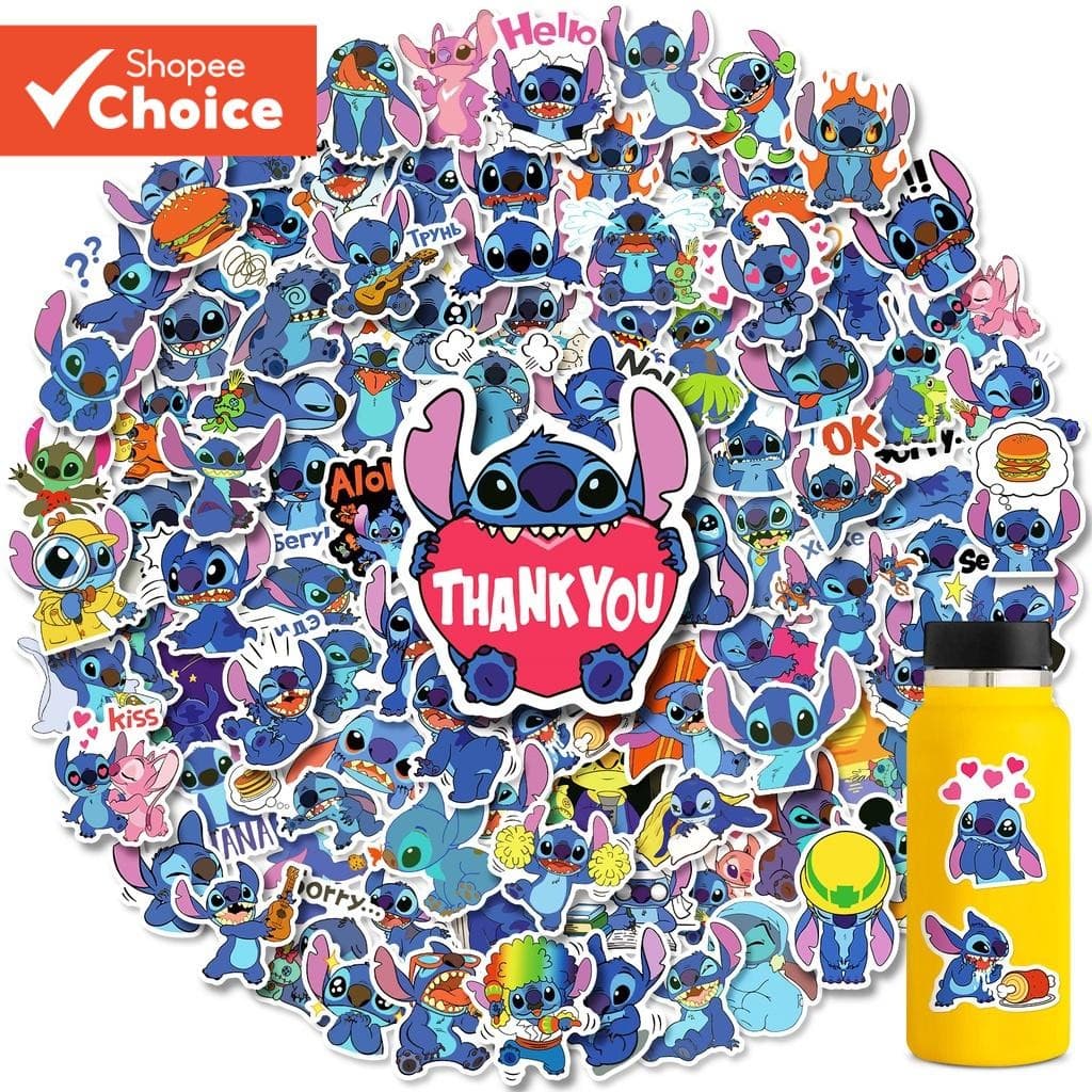 Anime Lilo & Stitch Graffiti Adesivos À Prova Dwaterproof Água 100/50 Pçs Para Portátil Capacete Bicicleta Mão Conta Láp