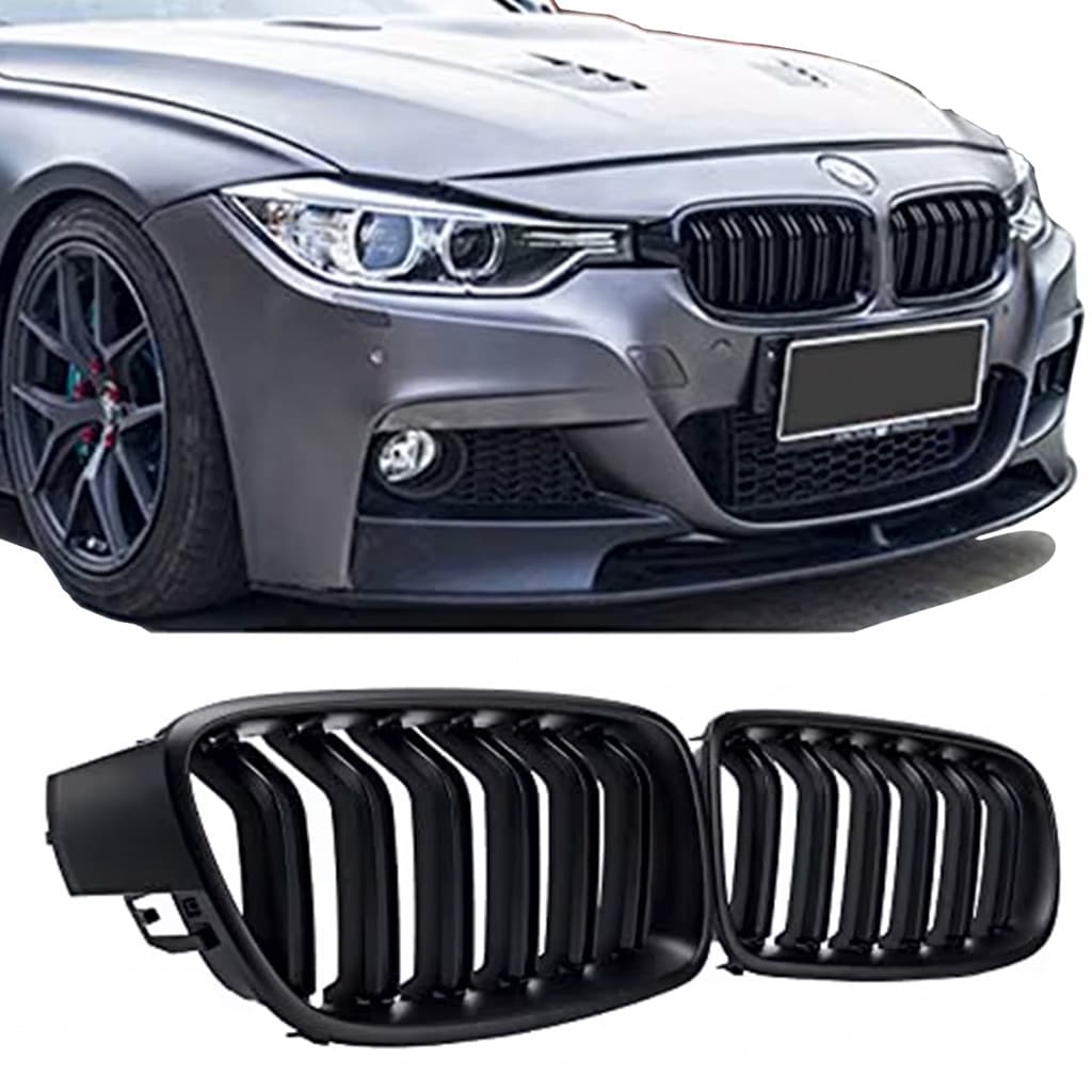 Grade M3 Para Bmw 320i F30 Filete Duplo Blackpiano 2012/2018