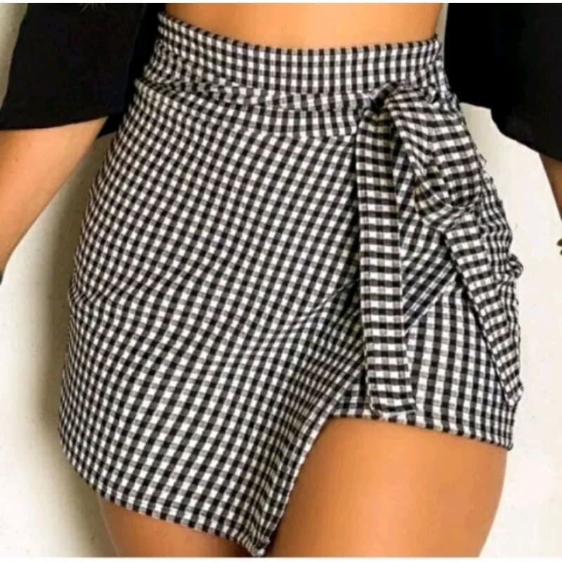 Short  Saia Feminina Laço Frontal