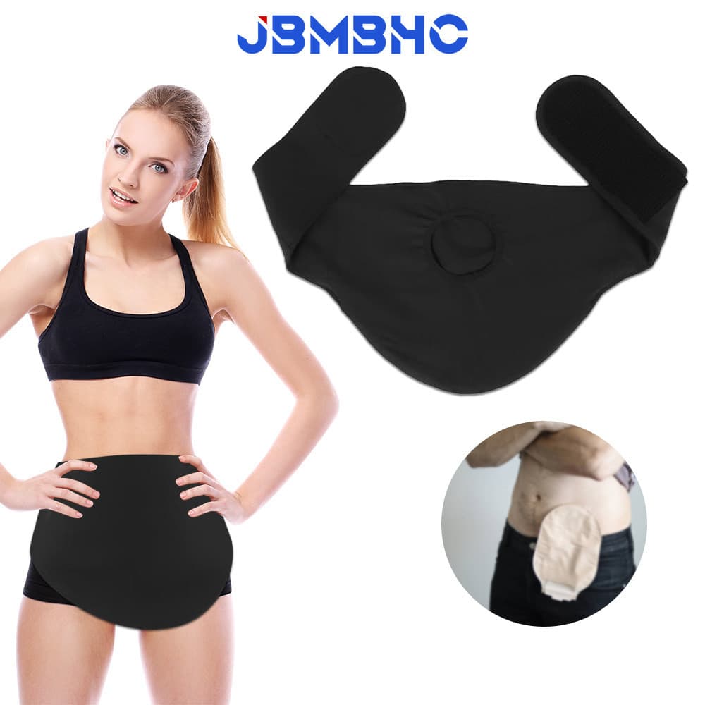 Ostomia Abdômen Cinto Estoma Elástico Buraco Unissex Hérnia Abdominal Pasta Cinta Sacos De Colostomia