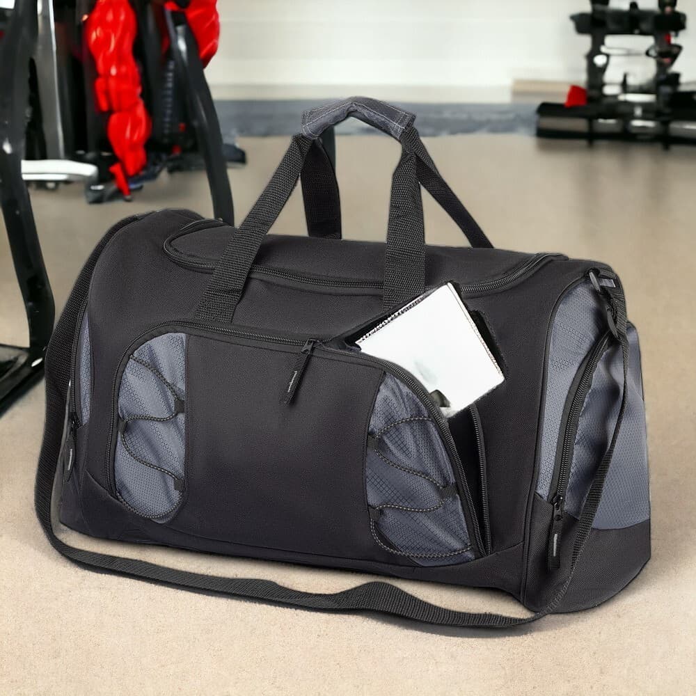 Bolsa de Academia e Viagens - 65,5L – Grande, Resistente. Compartimento para Roupas Sujas e Limpas