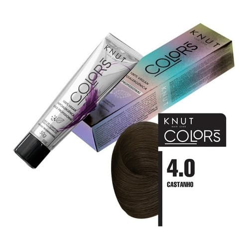 Coloração Knut Hair Care Colors Knut Colors 50g - Castanho 4.0 Tom 4 Castanho X 50g