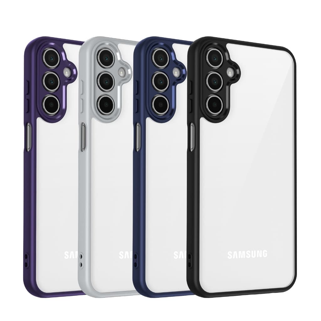Invólucro Para Samsung Galaxy A57 A37 A17 A27 A07 S25 FE Ultra S25 + Plus Lente Protetora Acrílica Transparente Caso De