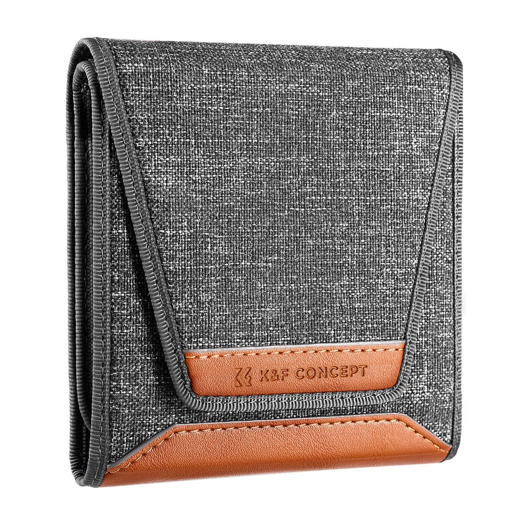 Case Bolsa Porta Filtros De Lente Fotográfica Com 3 Divisões