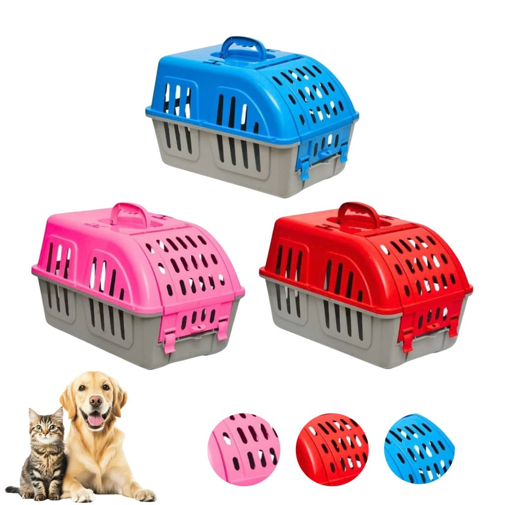 Caixa de Transporte Pet Container Nº1 Avião Carro Onibus Metro - Caes e Gatos