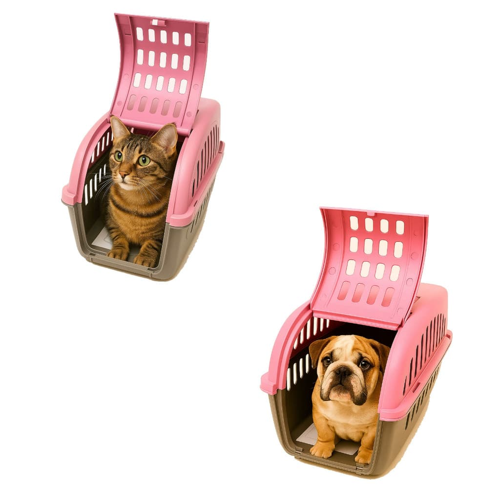 Caixa de Transporte Pet Container Nº1 Avião Carro Onibus Metro - Caes e Gatos