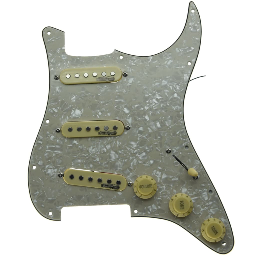 KAISH Pickguard pré-cabeado para guitarra elétrica com captadores Wilkinson para Stratocaster FD dos EUA/México