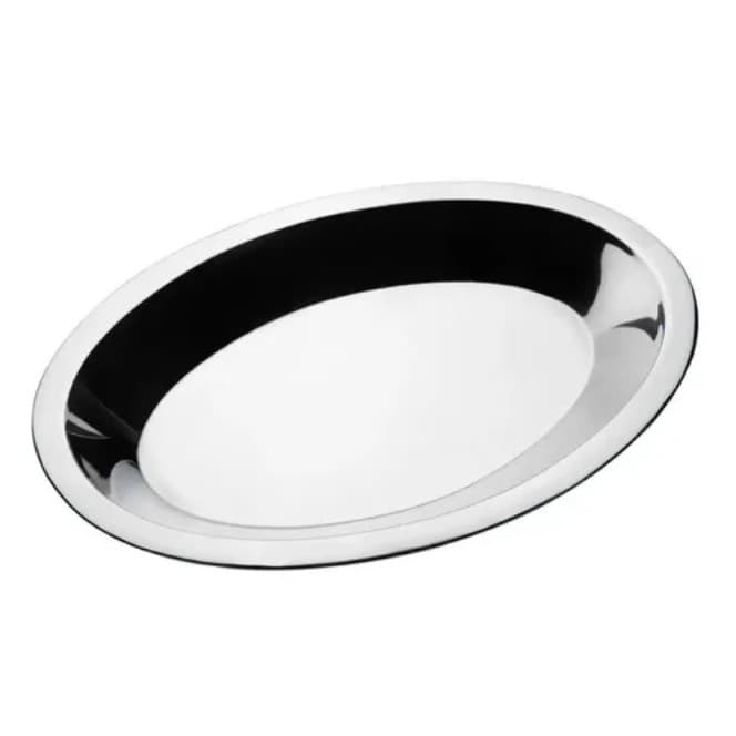 Travessa Aco Inox 30CM Funda Baccani Bandeja Multiuso