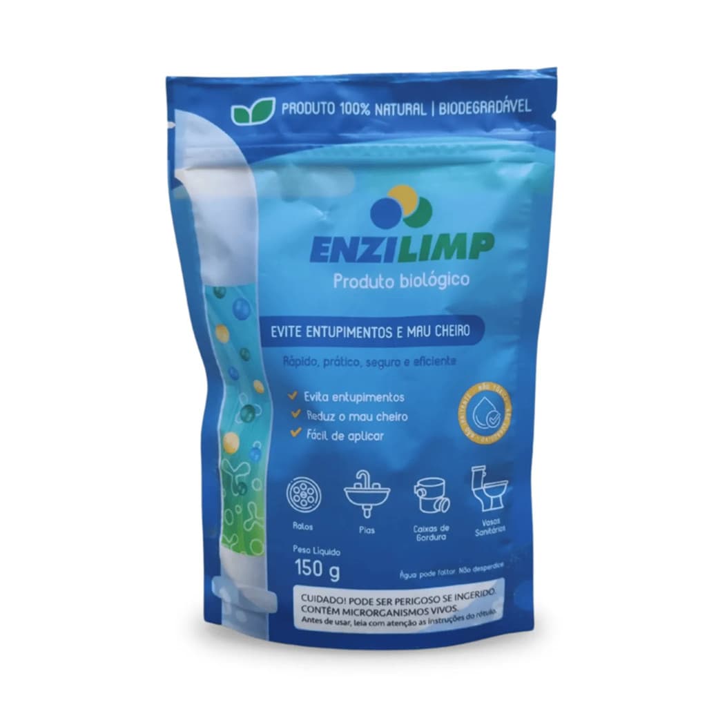 Enzilimp Biodegradador - Limpa Fossa E Caixa Gordura / 150g
